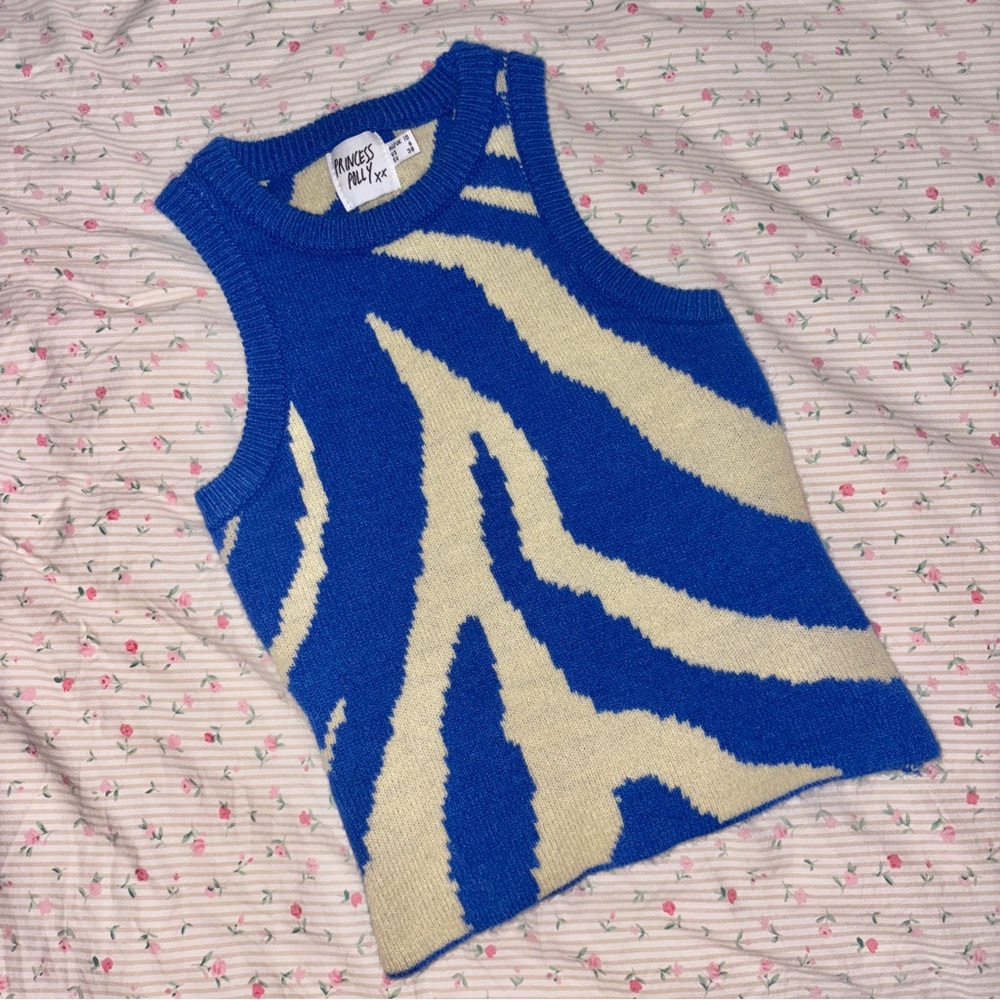 Princess Polly High Neck Sweater Knit Tank - EUC